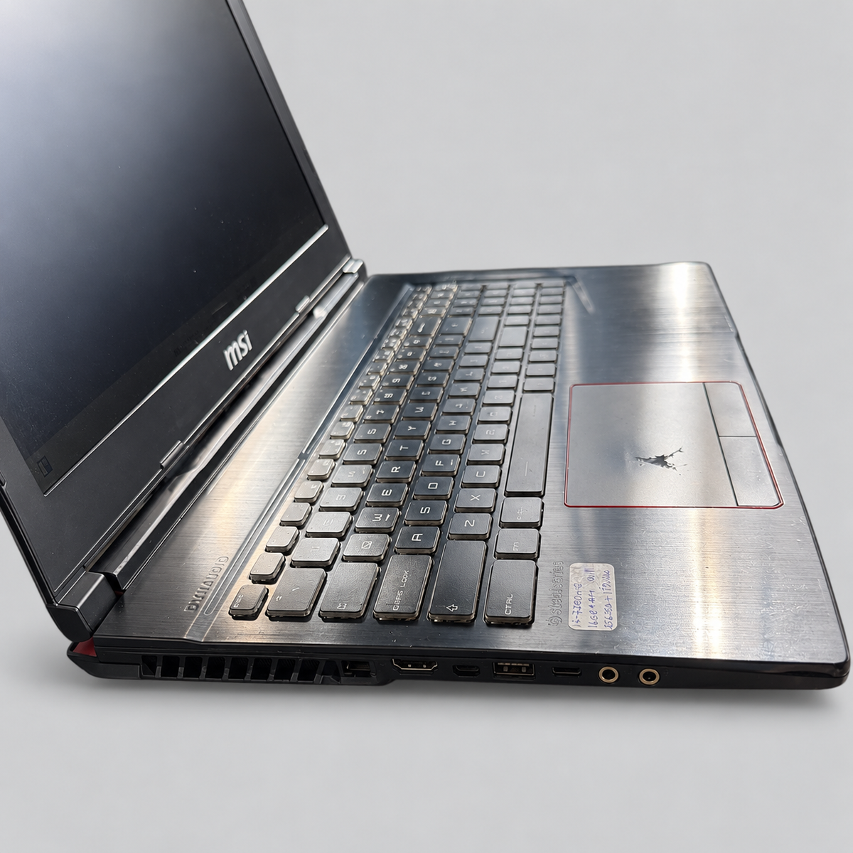 MSI GE63VR 7RE Raider 15.6" Gaming Laptop – Core i7, 16GB RAM, 256GB SSD + 1TB HDD, GTX 1060