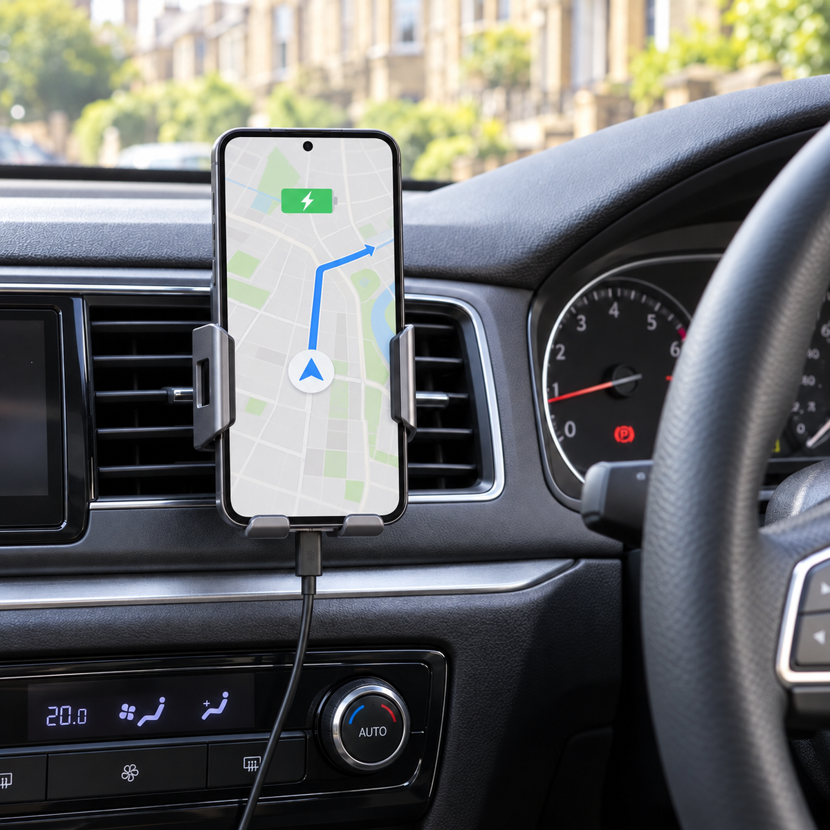 D18 15W Qi Wireless Charging Car Phone Holder – Automatic Clamp