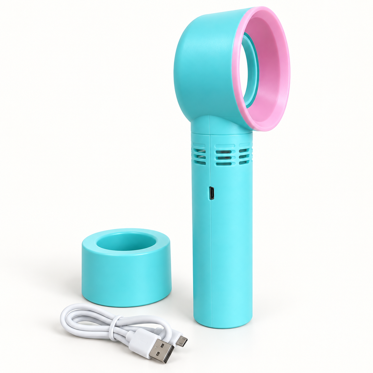 Zero 9 Advanced Portable Electric Fan- Turquoise & Pink