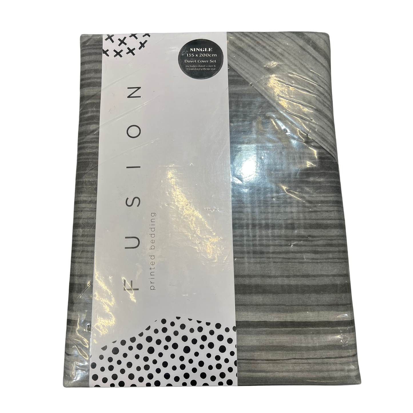 Fusion Printed Bedding Set 2 designs – Single 135 x 200cm Duvet Cover