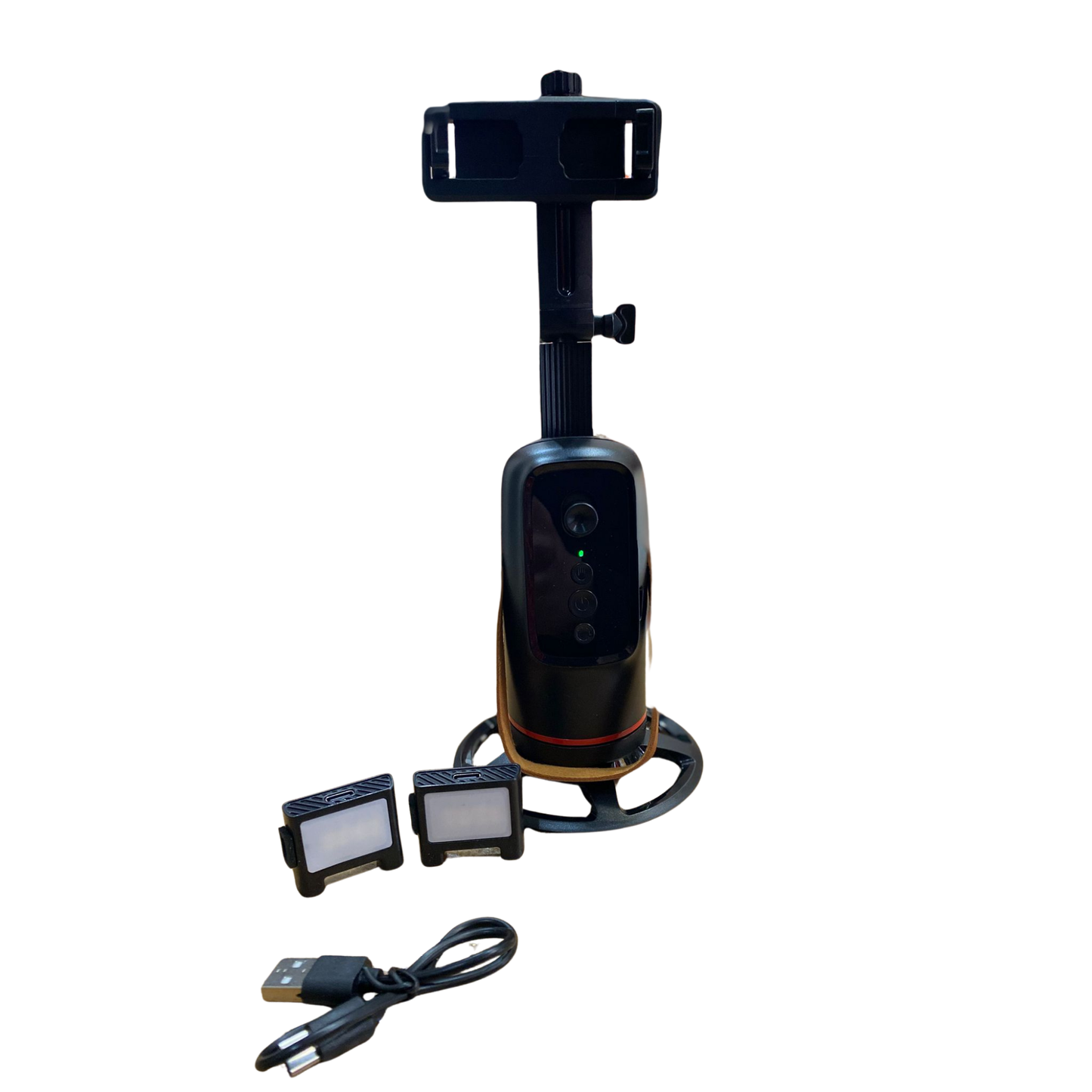 360° Auto Face Tracking Phone Holder – Smart Rotating Tripod Mount
