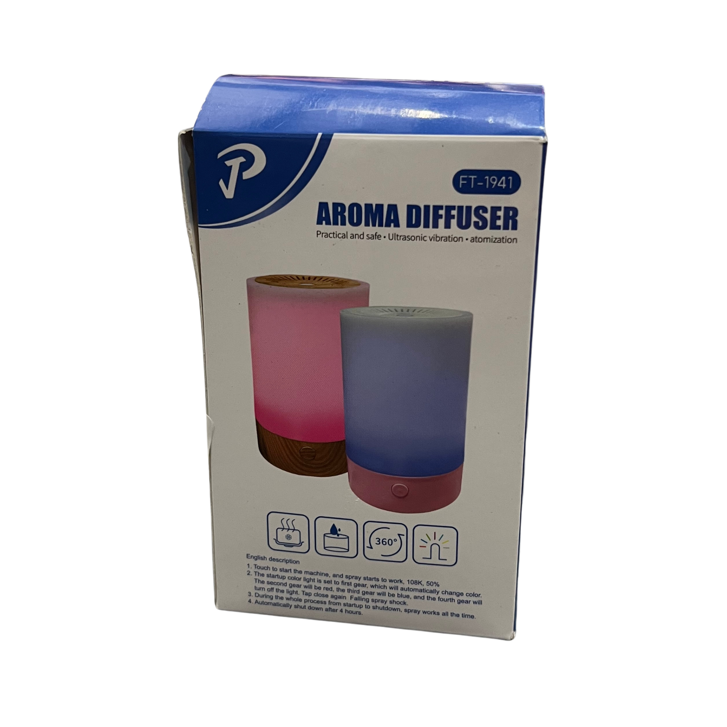 Aroma Diffuser with LED Light – Ultrasonic Humidifier