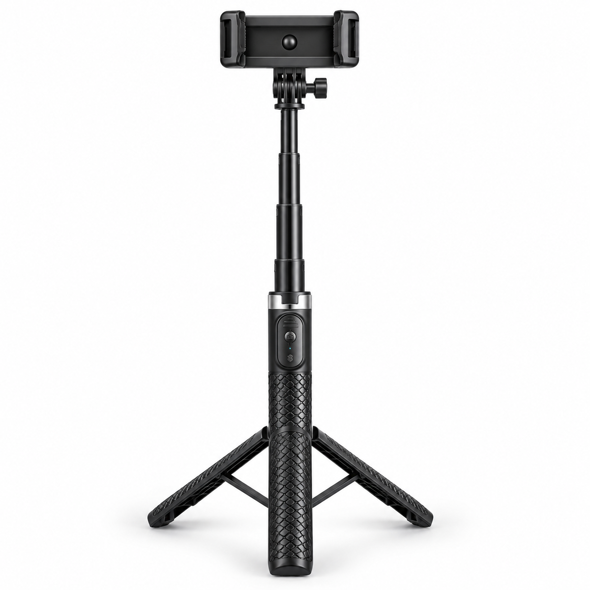 3-in-1 Extendable Selfie Stick Tripod with Bluetooth Remote – Black