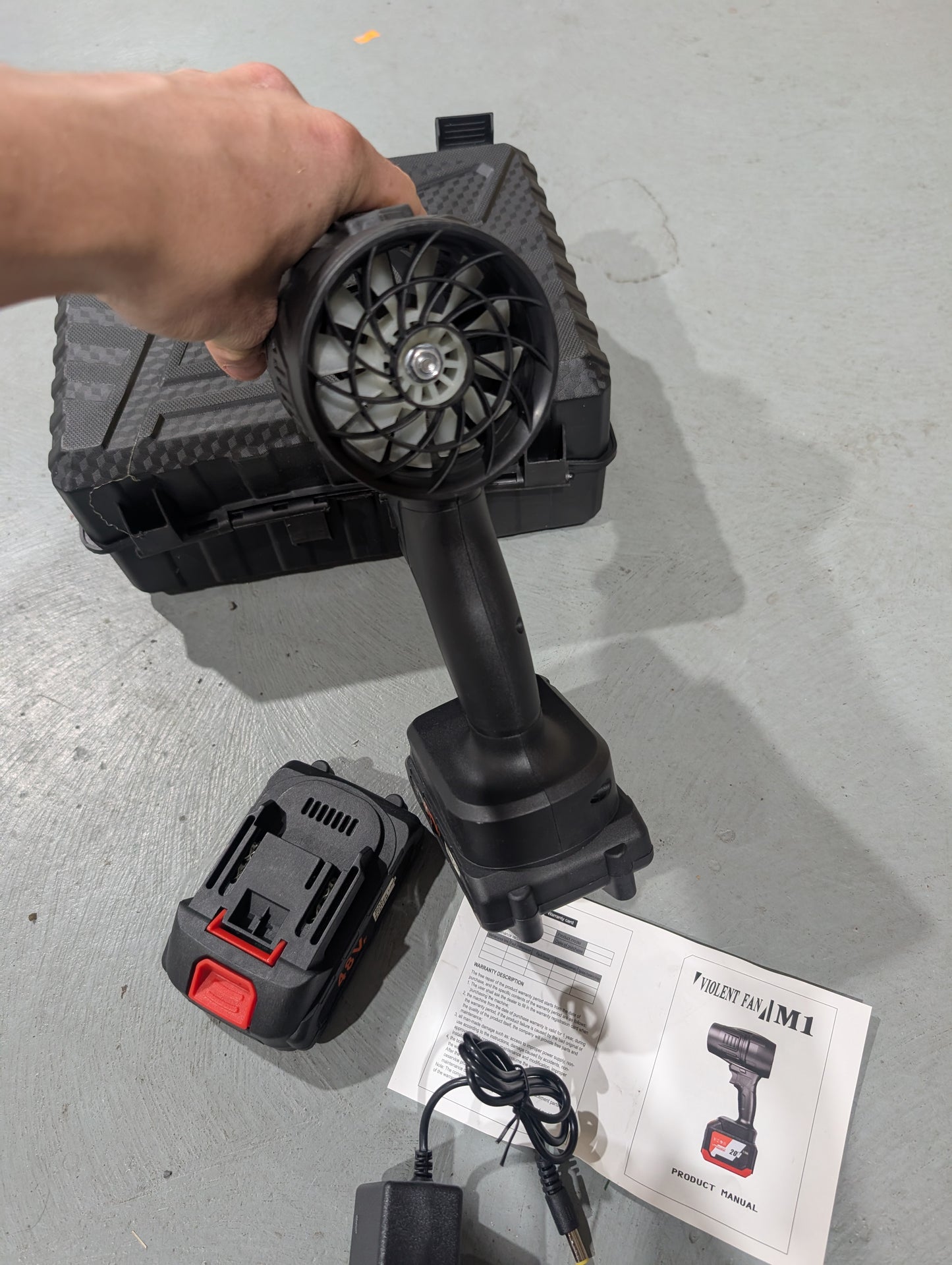 Hand held cordless Blower