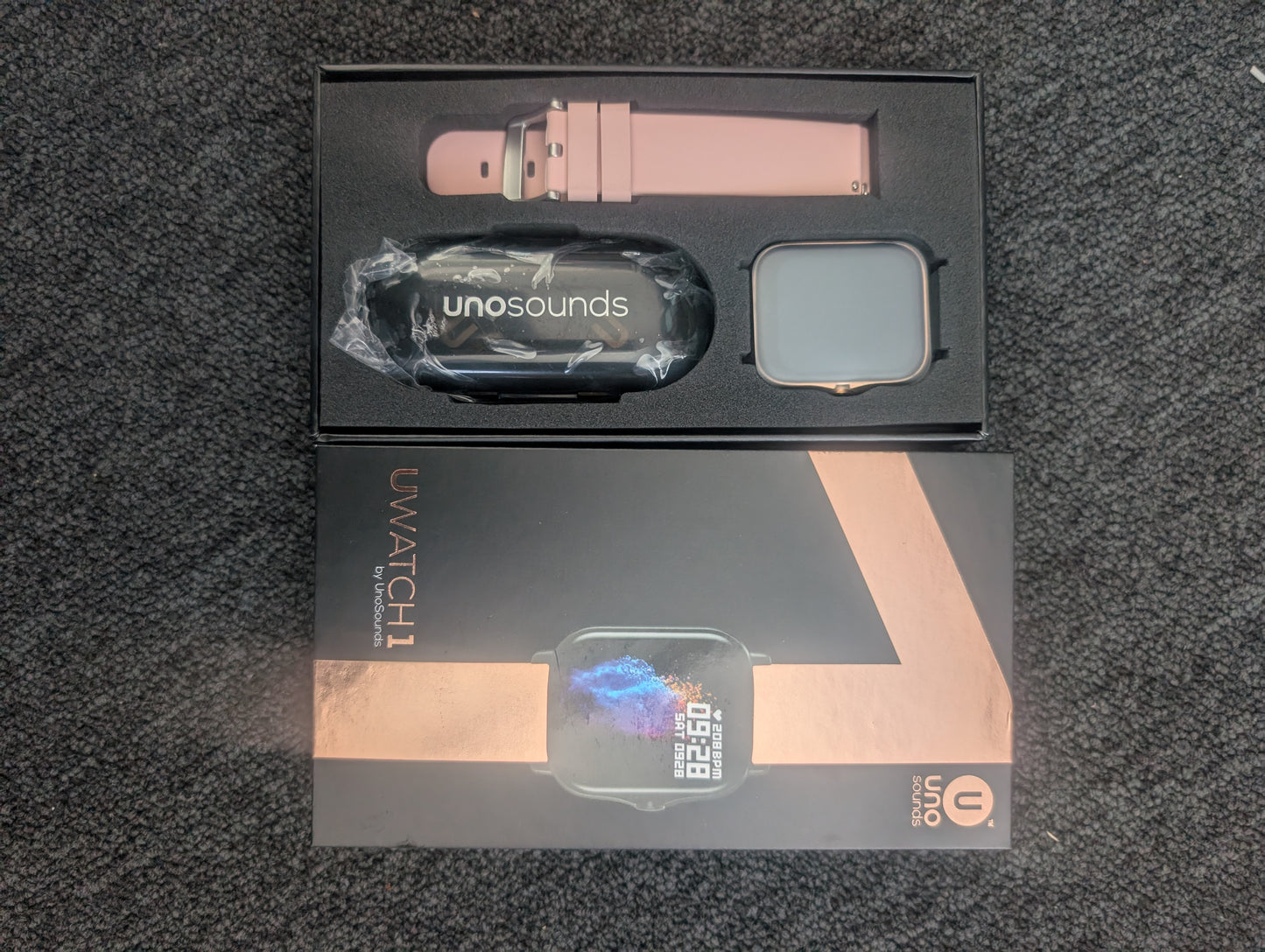Smart Watch With Bluetooth Earphones