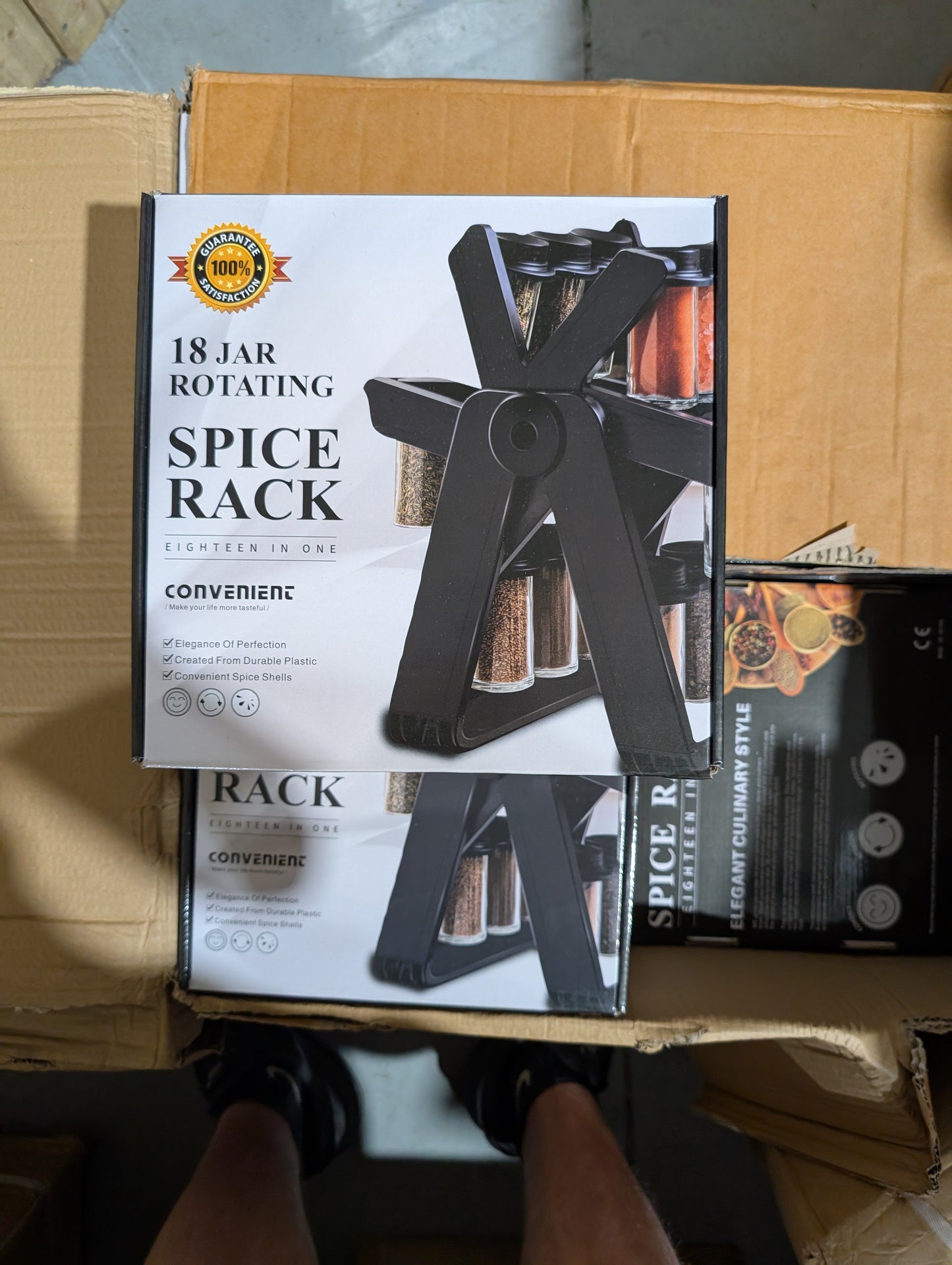 18 Jar Rotary Spice Rack