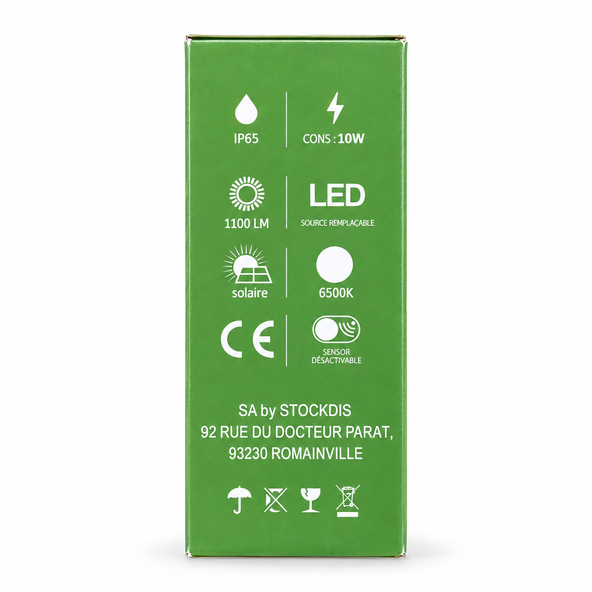 Novatech Terra Spot 10W Solar LED Floodlight – 1100 Lumens, IP65
