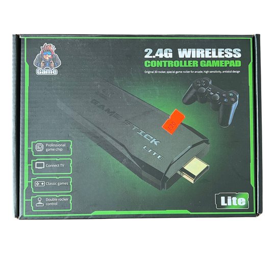 Box for 2.4G Wireless Controller Gamepad with green and black design