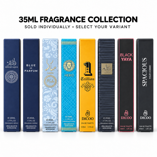 35ml Fragrance Spray & Eau de Toilette – Choice of 6 Variants