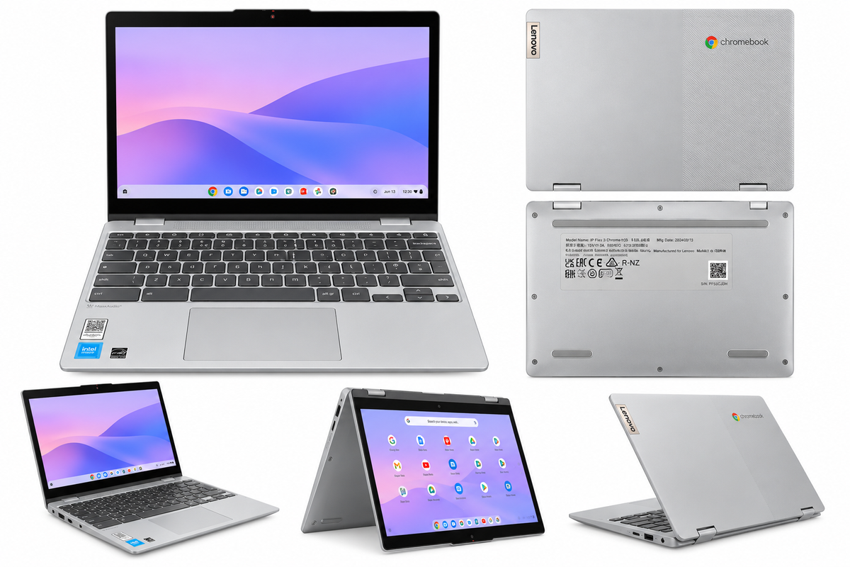 Lenovo IdeaPad Flex 3 Chromebook 12IAN8 – Intel N100 – 8GB RAM – 128GB – 12.2" Touchscreen