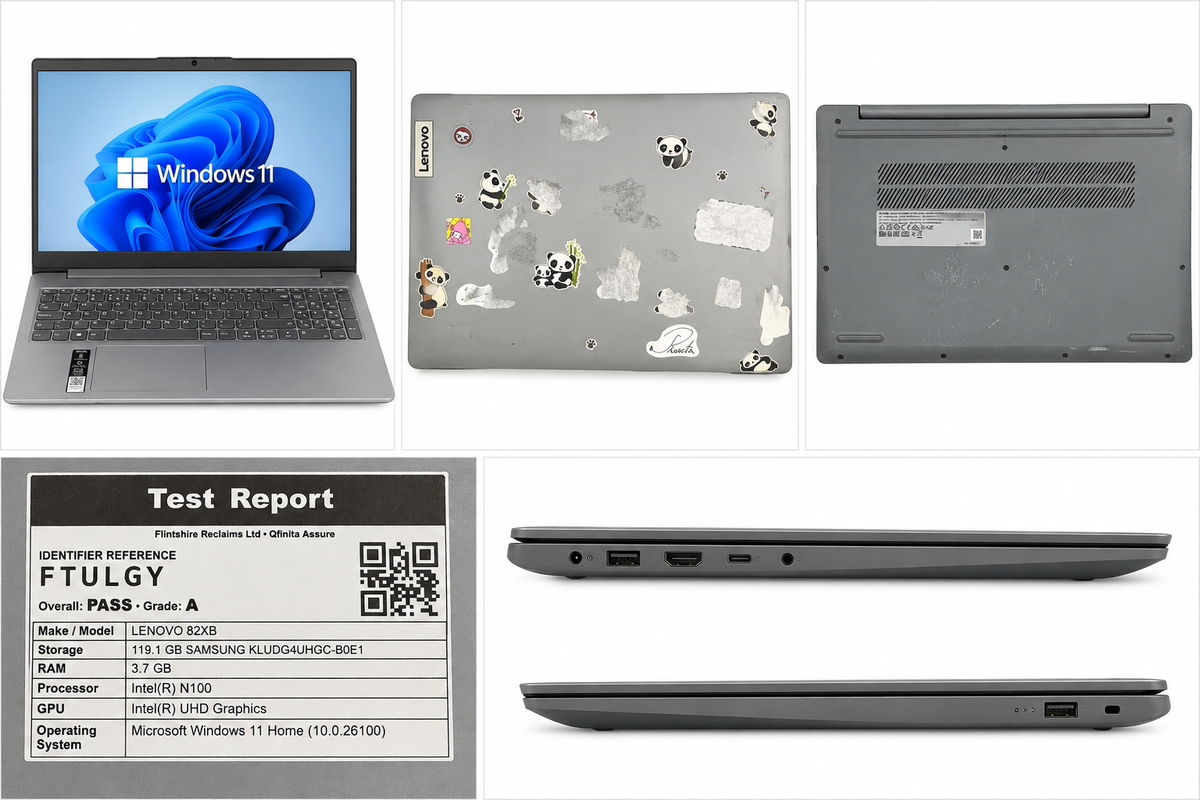 Lenovo IdeaPad 1 15" Laptop – Intel N100 – 4GB RAM – 128GB Storage – Windows 11