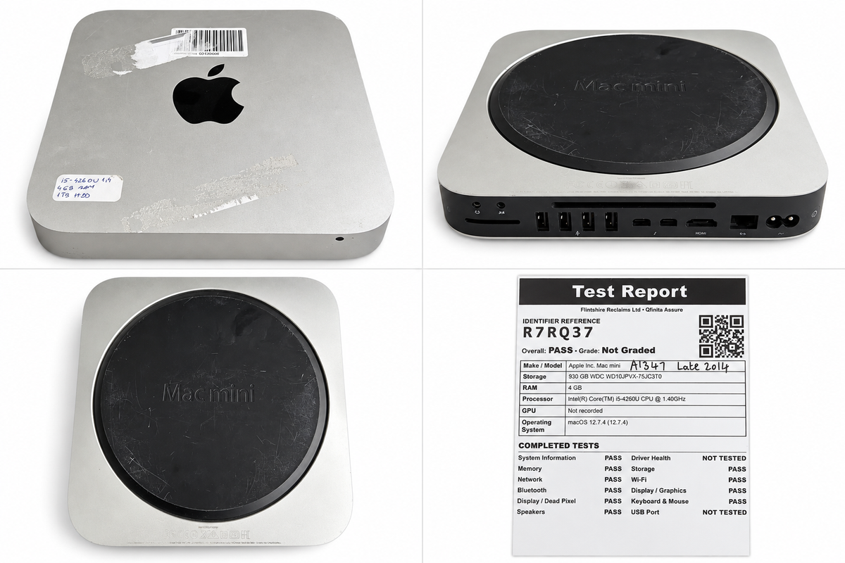 Apple Mac Mini A1347 – Late 2014 – Intel Core i5 – 4GB RAM – 1TB HDD