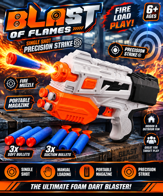 NERF-STYLE BLASTER – BLAST OF FLAMES