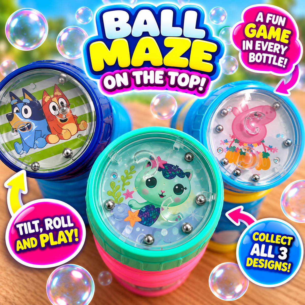 Character Bubble with Ball Maze