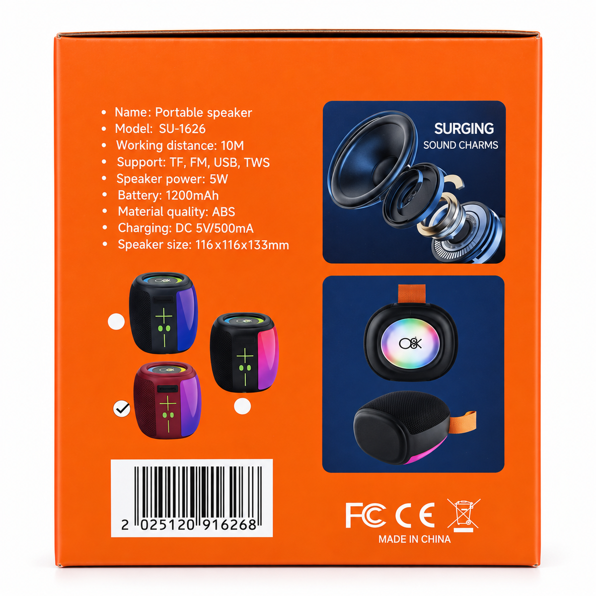 SU-1626 Portable Speaker