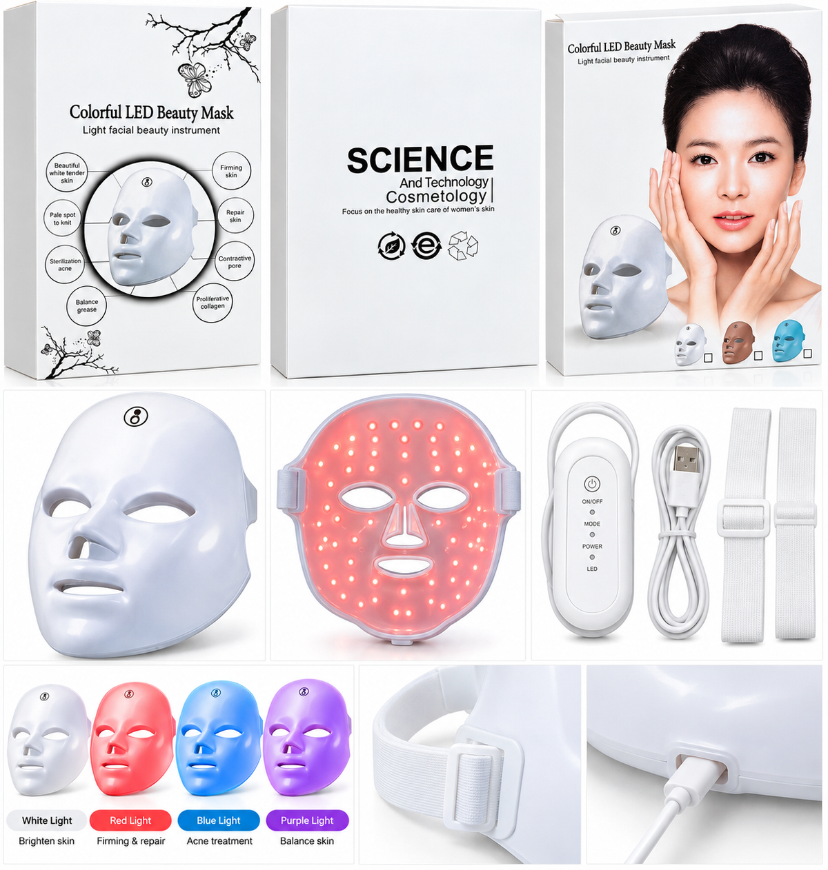 Colorful LED Beauty Mask