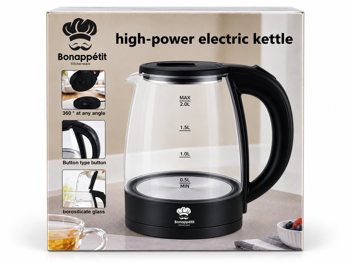 2L Bonappétit High Power Electric Kettle - 1500W