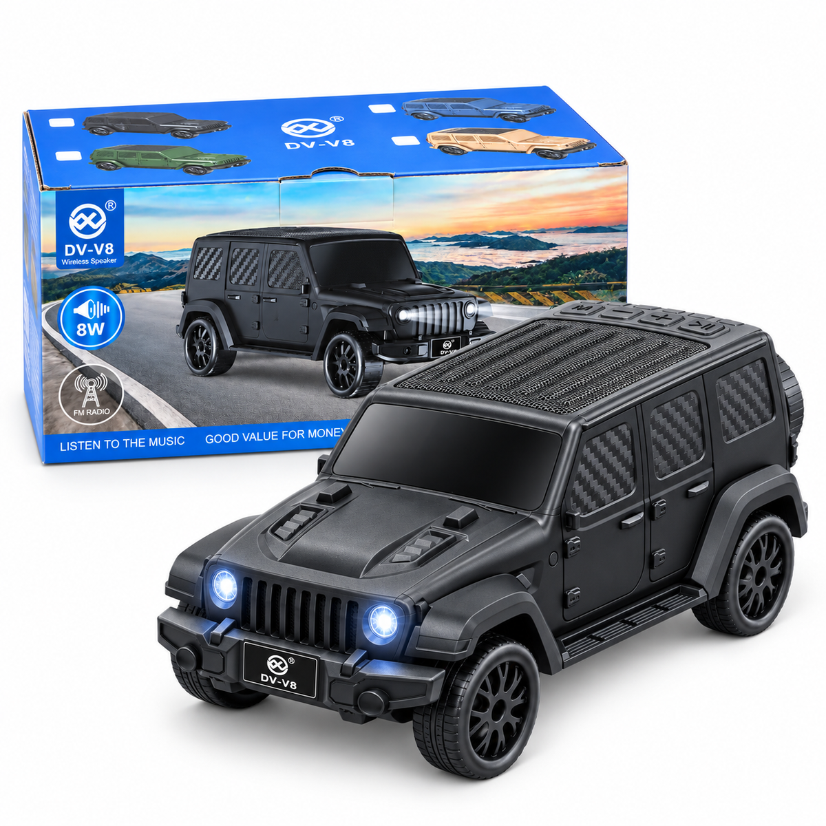 DV-V8 4X4 Style Car Bluetooth Speaker