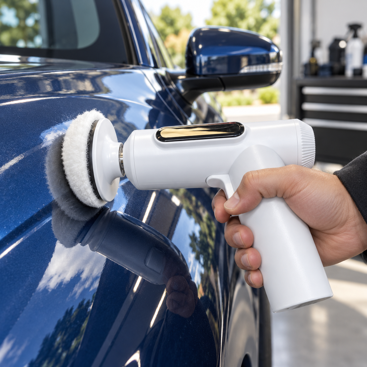Cordless Car Polishing & Waxing Machine – 80W 3-Inch Polisher Kit