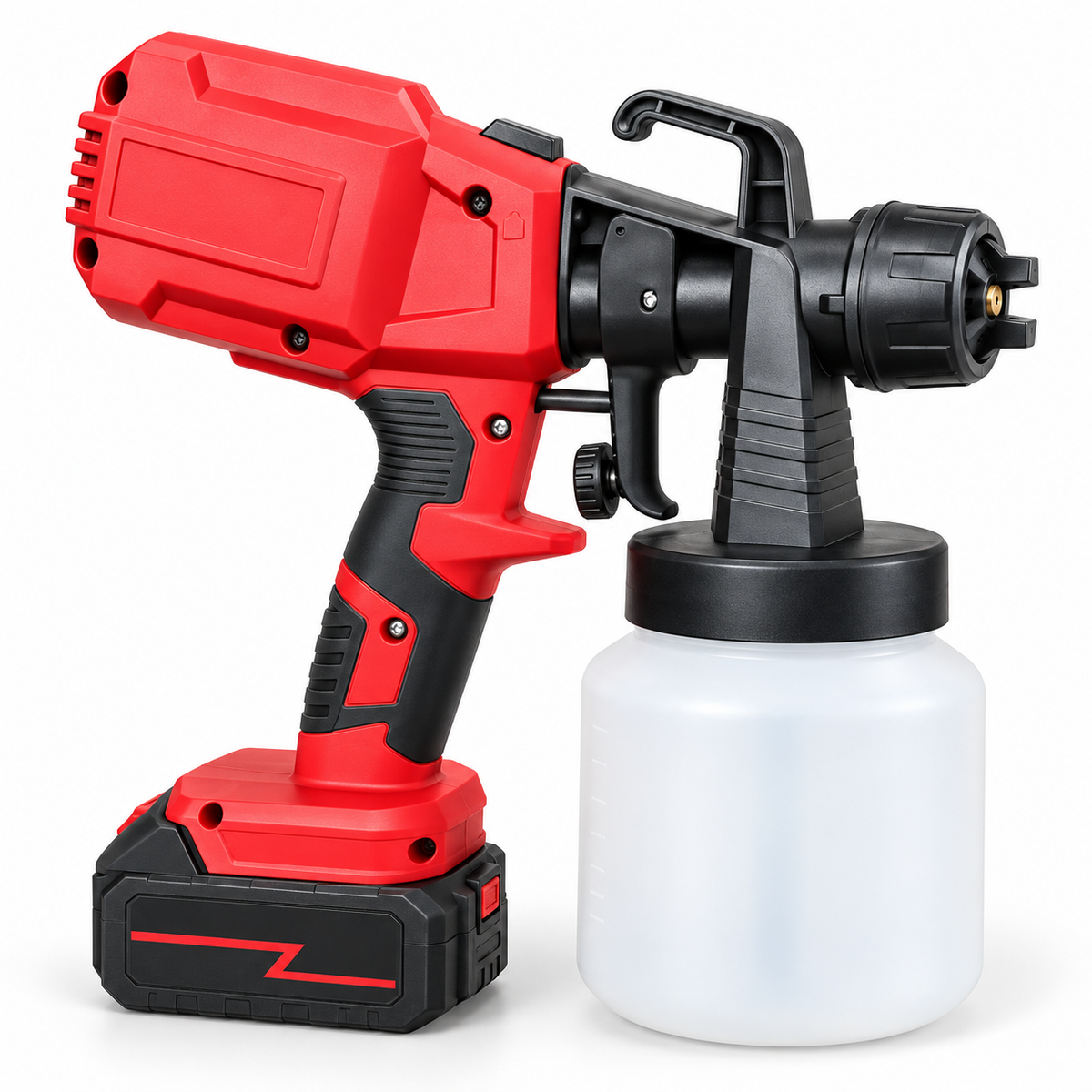 Cordless Paint Spray Gun – 21V 800ml Electric Paint Sprayer Kit