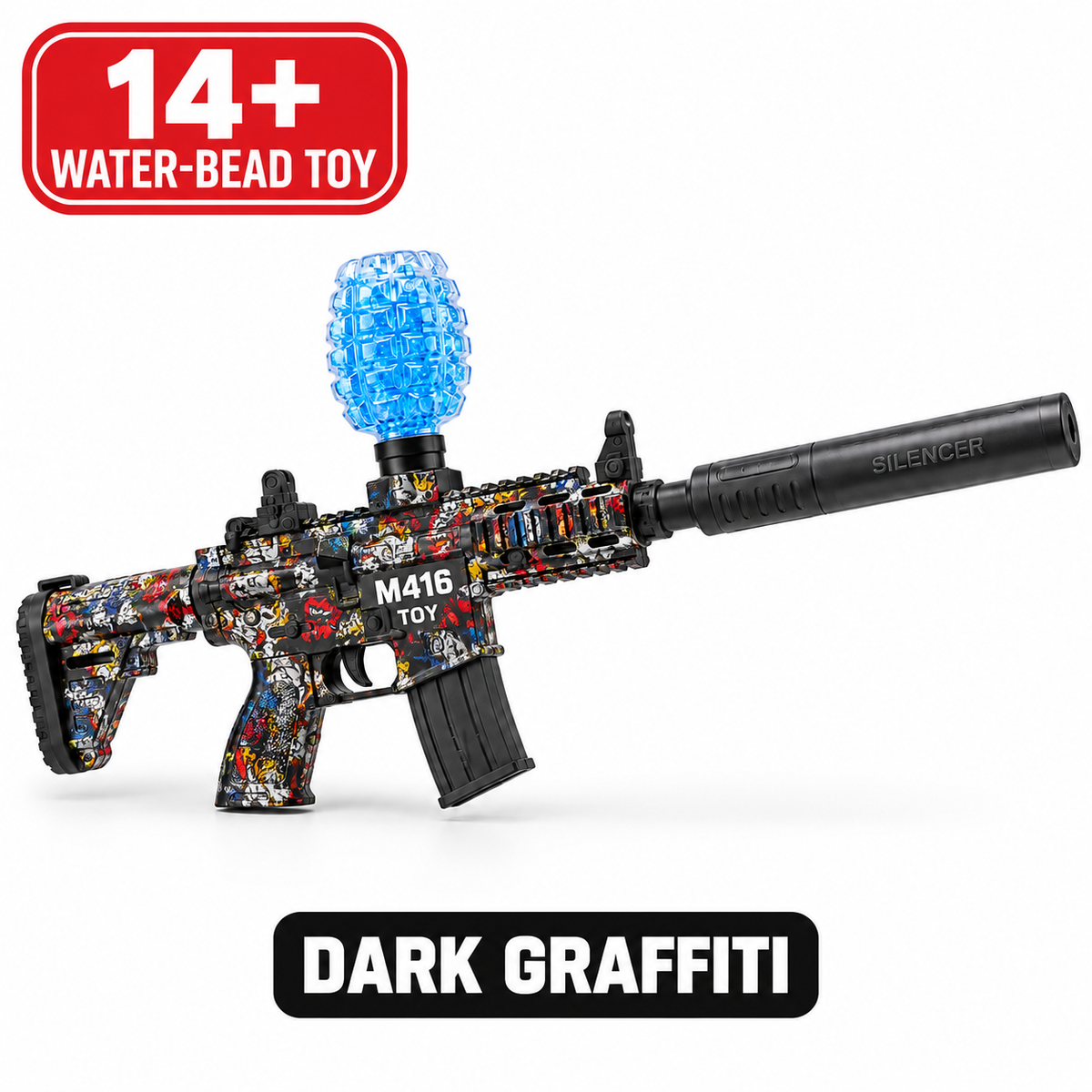 M416-Style Rechargeable Water-Bead Toy – Ages 14+ – Choice of Pattern