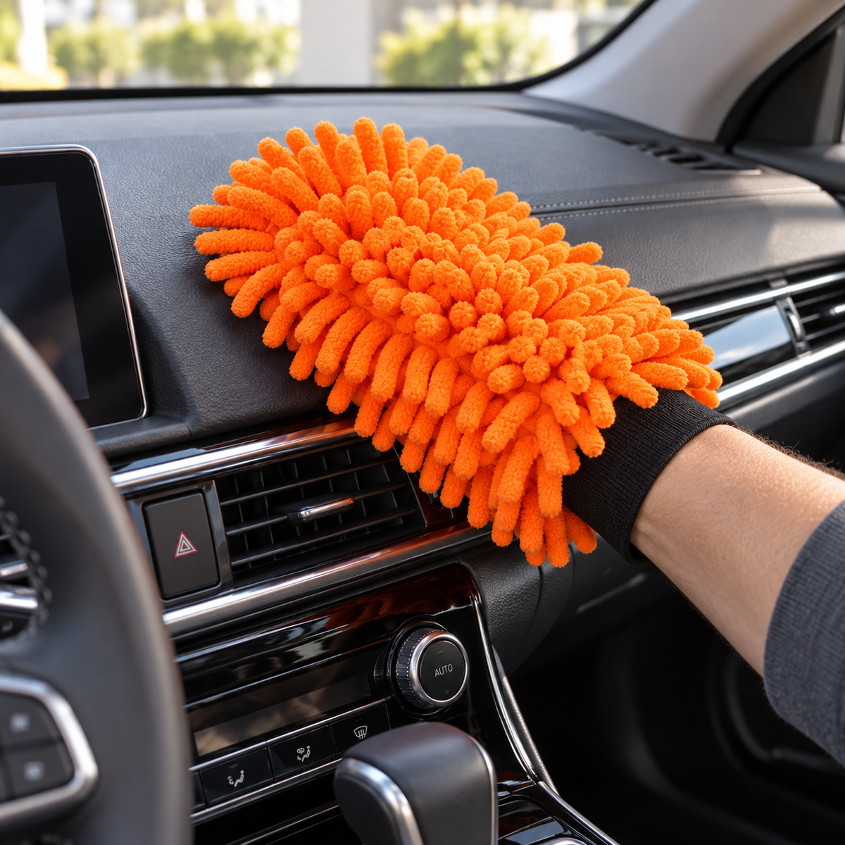 Car Pride Microfibre Magic Mitt – Dual-Sided Car Washing, Dusting &amp; Polishing Mitt