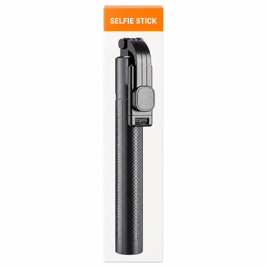 3-in-1 Extendable Selfie Stick Tripod with Bluetooth Remote – Black