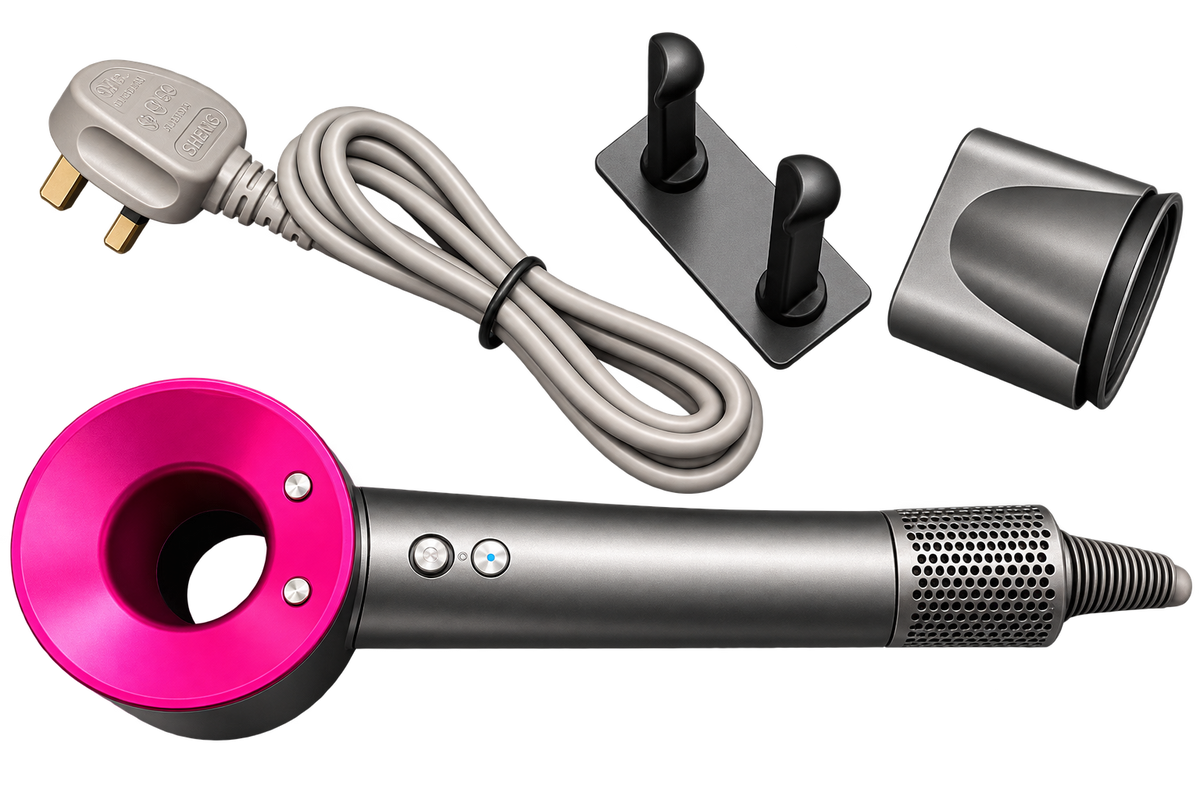 Leafless Hair Dryer – Fast Drying & Styling with Attachments