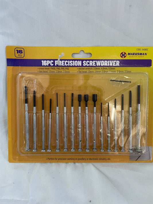16pc Precision Screwdriver Set