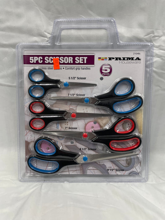 5 Pack Of Scissors