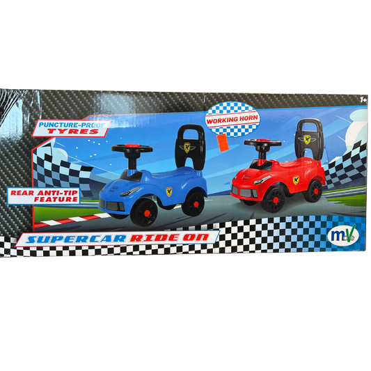 Two toy cars,  red, on a checkered background with branding visible.