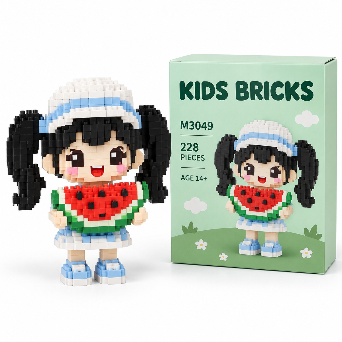 Kids Bricks Mini Character Building Set – 228 Pieces