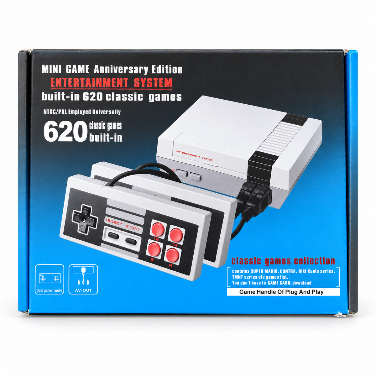 Mini Retro Games Console – 620 Built-In Games