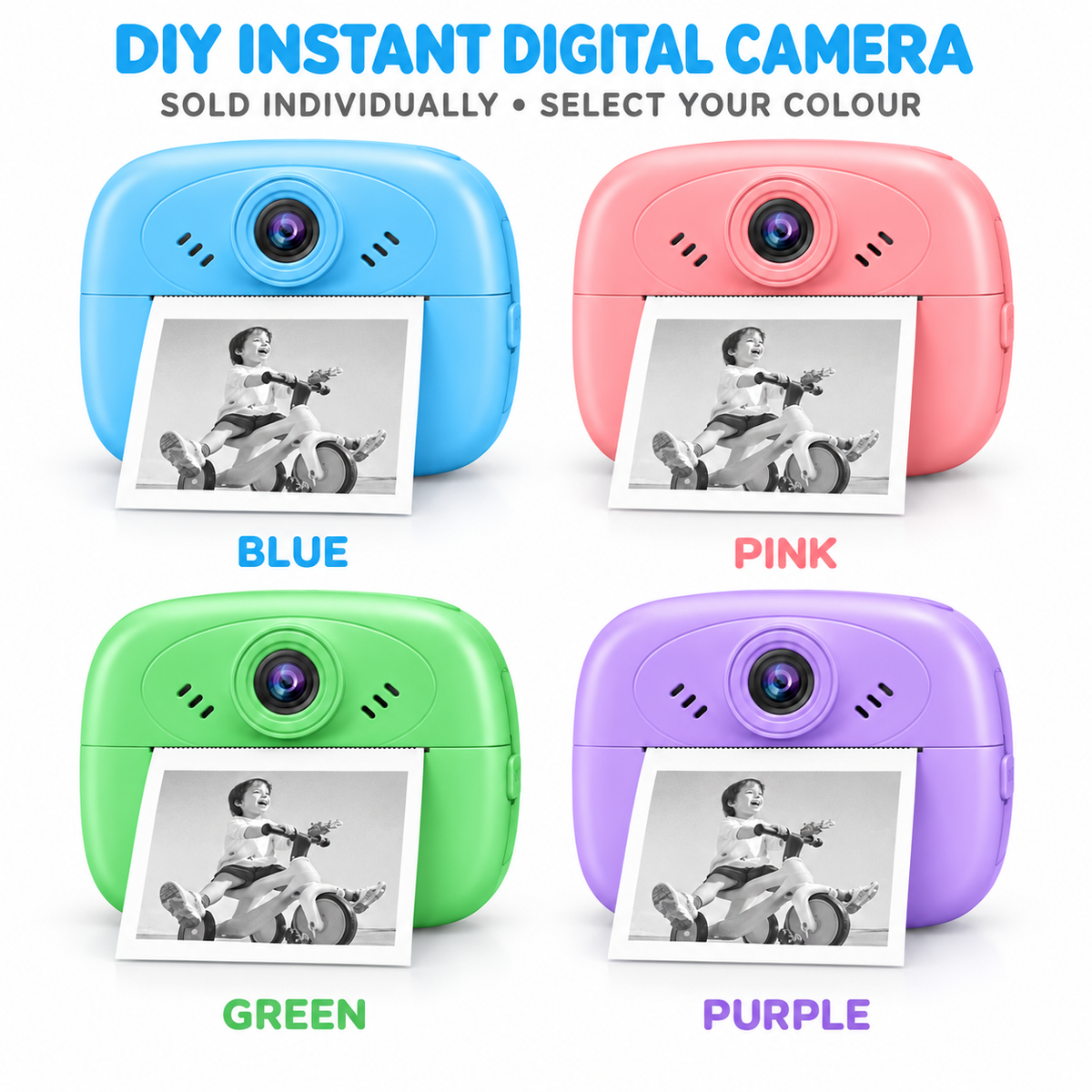DIY Instant-Print Digital Camera for Children – Photo & Video