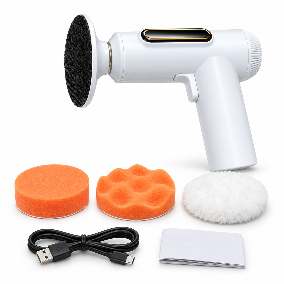 Cordless Car Polishing & Waxing Machine – 80W 3-Inch Polisher Kit