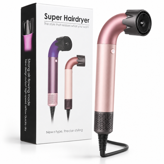 R-Shaped Super Hairdryer – 110,000 RPM High-Speed Brushless Motor
