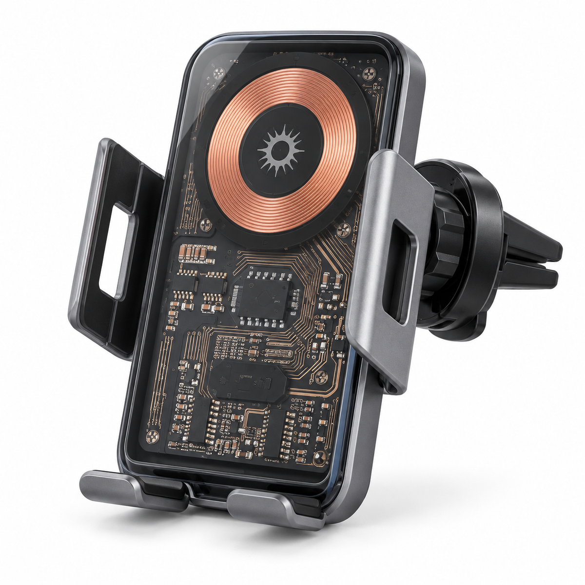 D18 15W Qi Wireless Charging Car Phone Holder – Automatic Clamp