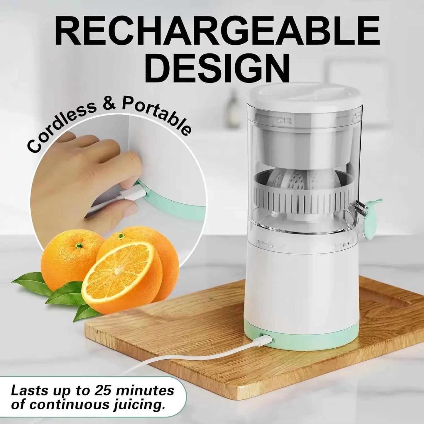 Portable Electric Juicer USB Charging Orange Lemon Fruit Blender Mini Household Juice Squeezer Mixer Citrus Juicer Fruit Juicer