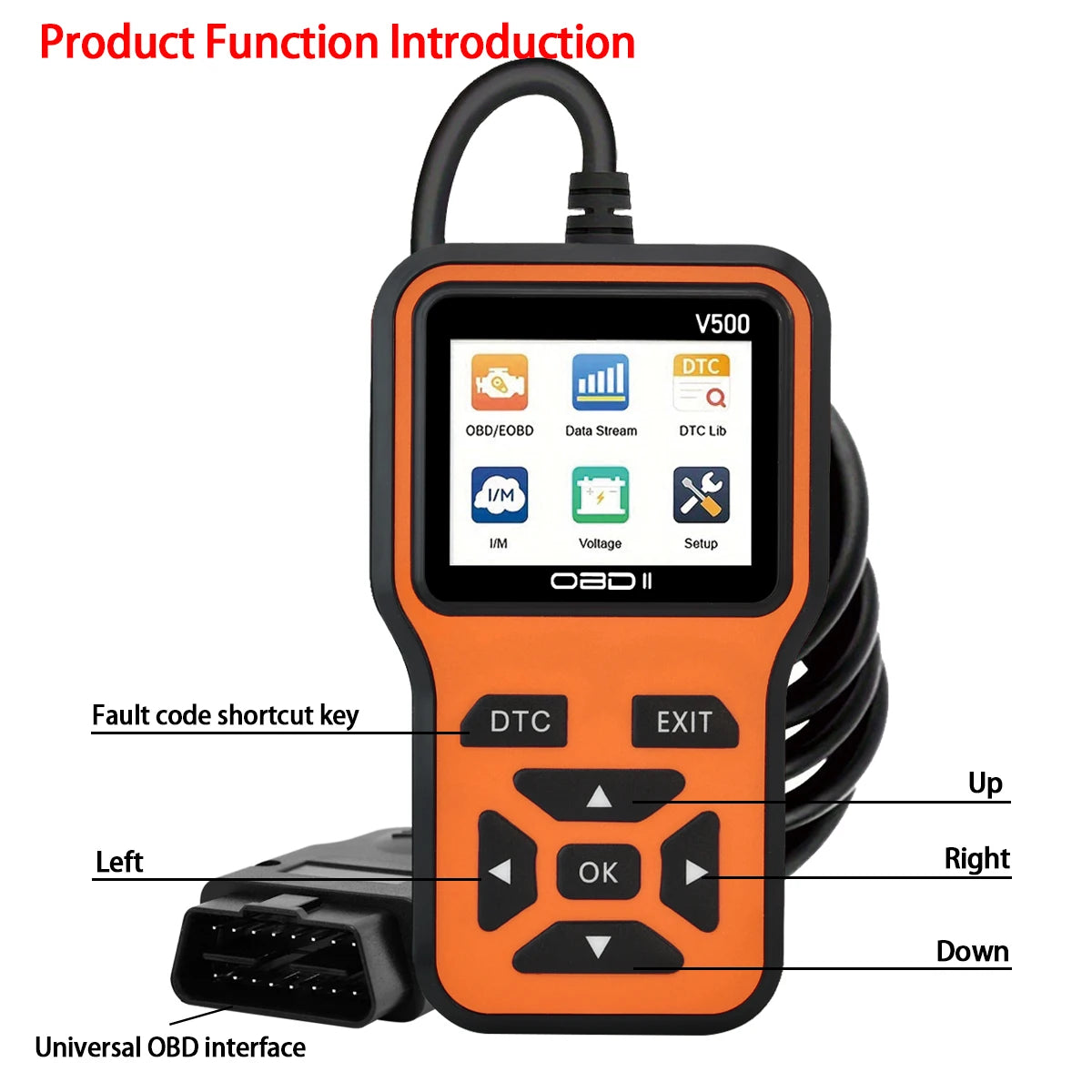 Car OBD2 Scanner Diagnostic Tool V500