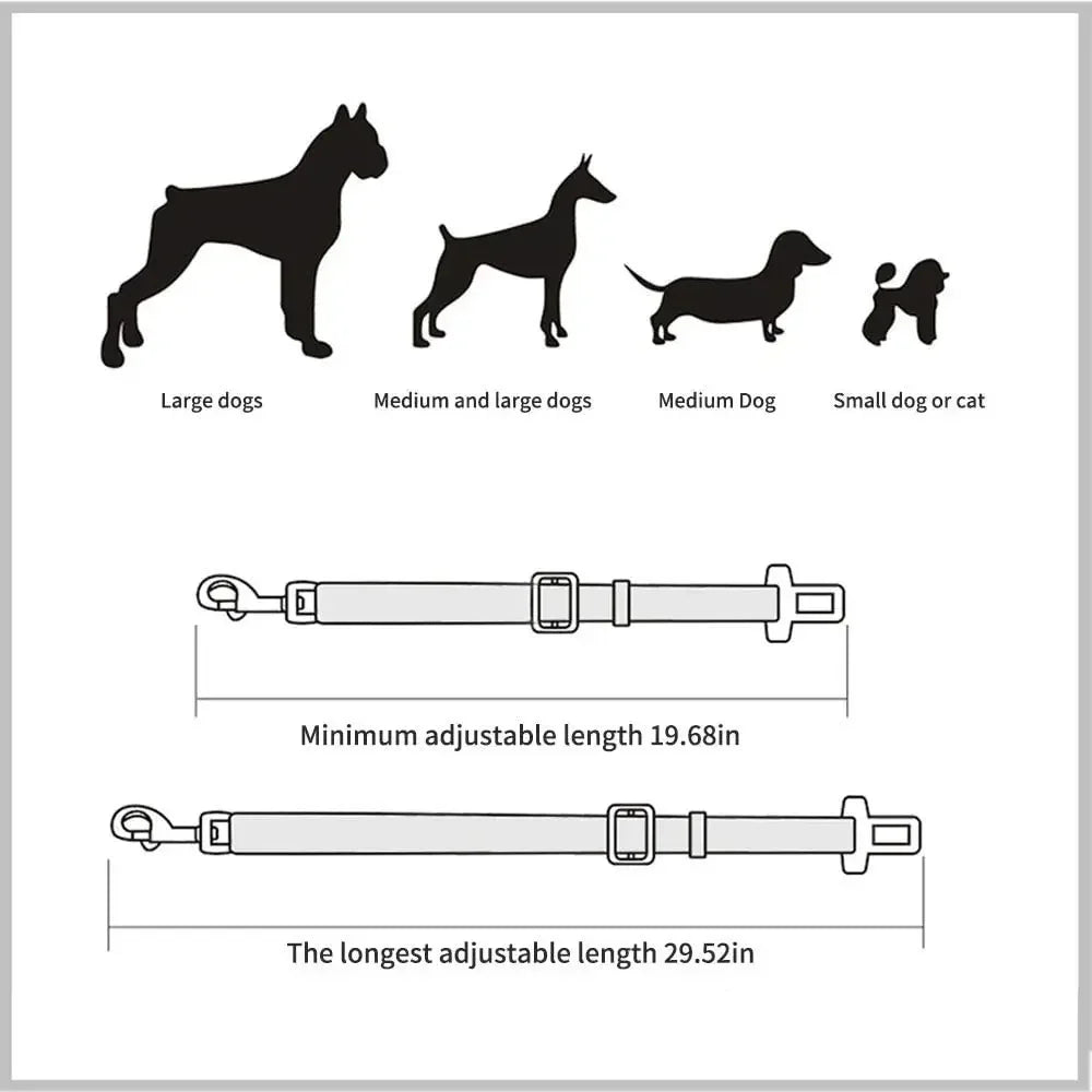 Adjustable Dog Car Seat  Belt