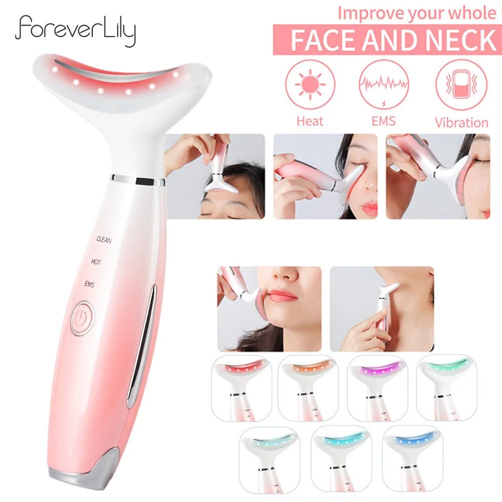 Neck And Face Beauty Device Face V-line Neckline Slimmer Neck Lifting Vibration Facial Massager