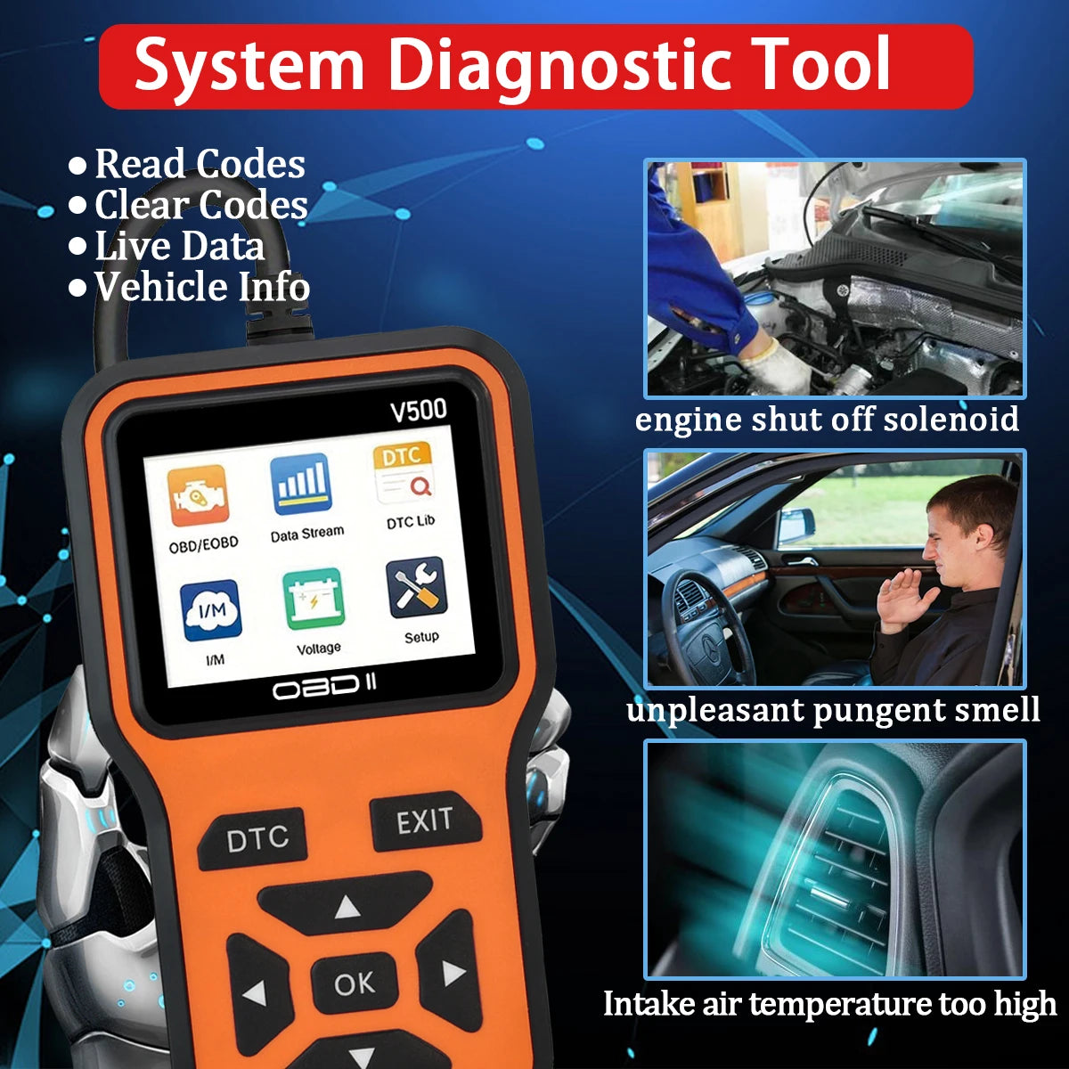 Car OBD2 Scanner Diagnostic Tool V500