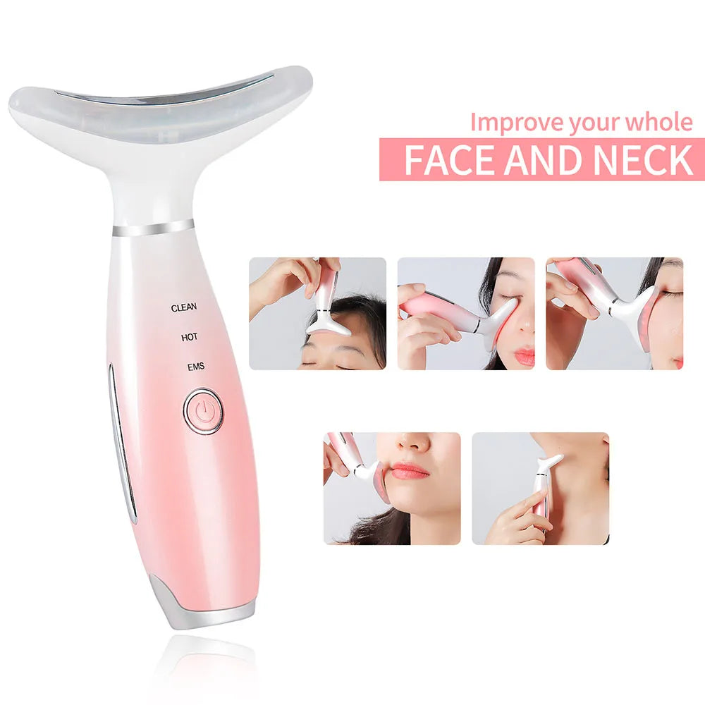 Neck And Face Beauty Device Face V-line Neckline Slimmer Neck Lifting Vibration Facial Massager