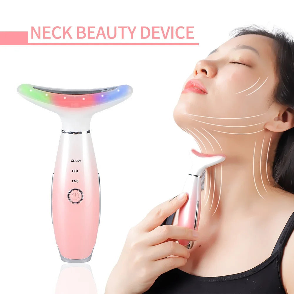 Neck And Face Beauty Device Face V-line Neckline Slimmer Neck Lifting Vibration Facial Massager