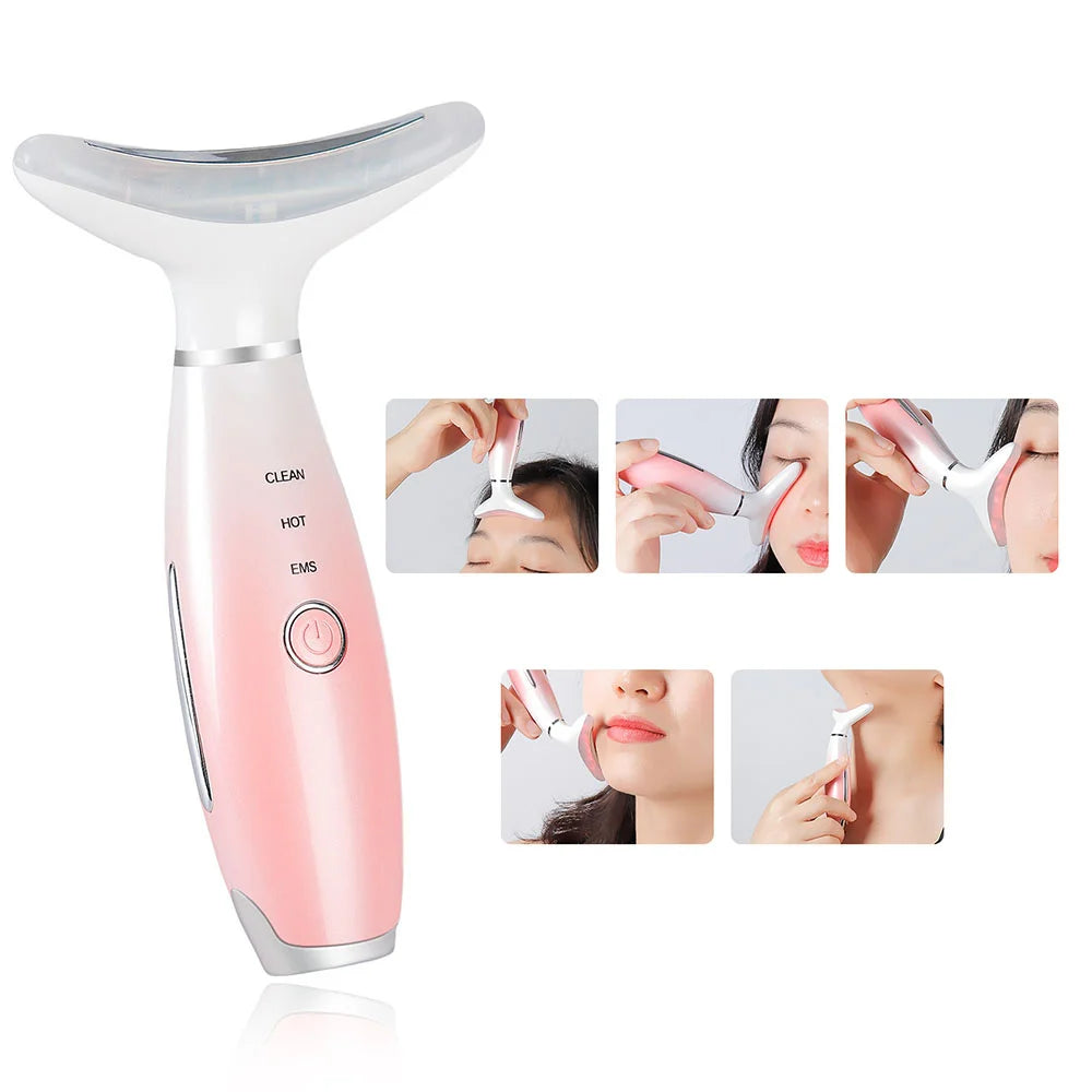 Neck And Face Beauty Device Face V-line Neckline Slimmer Neck Lifting Vibration Facial Massager