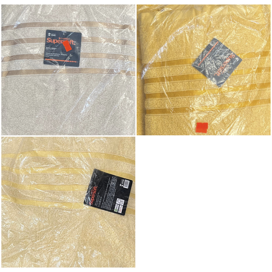 Cotton King Super Soft Bath Towels (2 Pack) 3 colour options