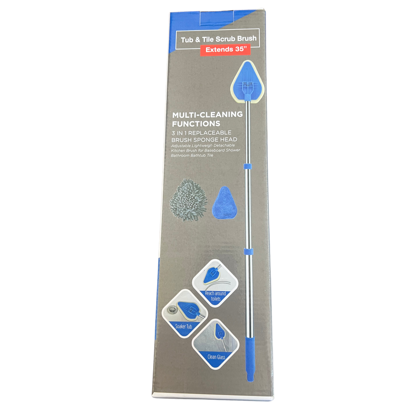 Tub & Tile Scrub Brush 3 In 1