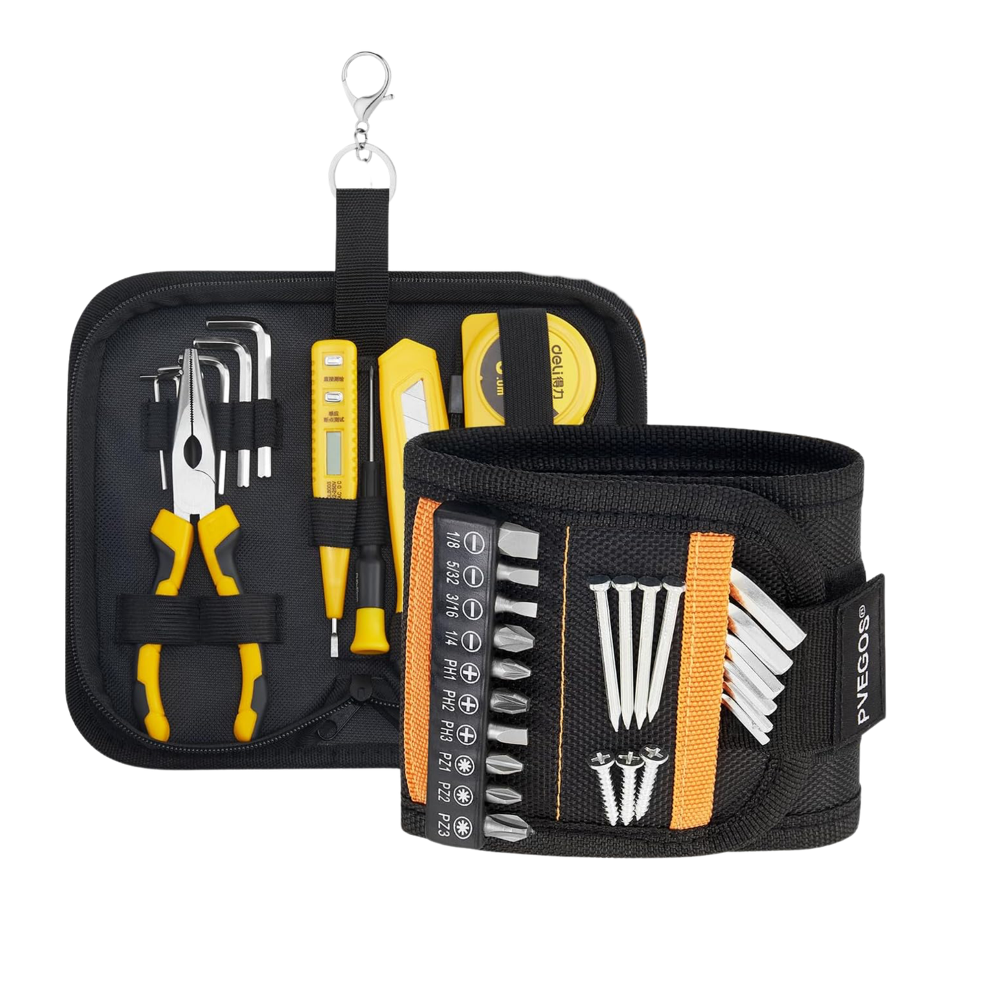 Magnetic Wristband & Tool Storage Bag – Great Gift for Men