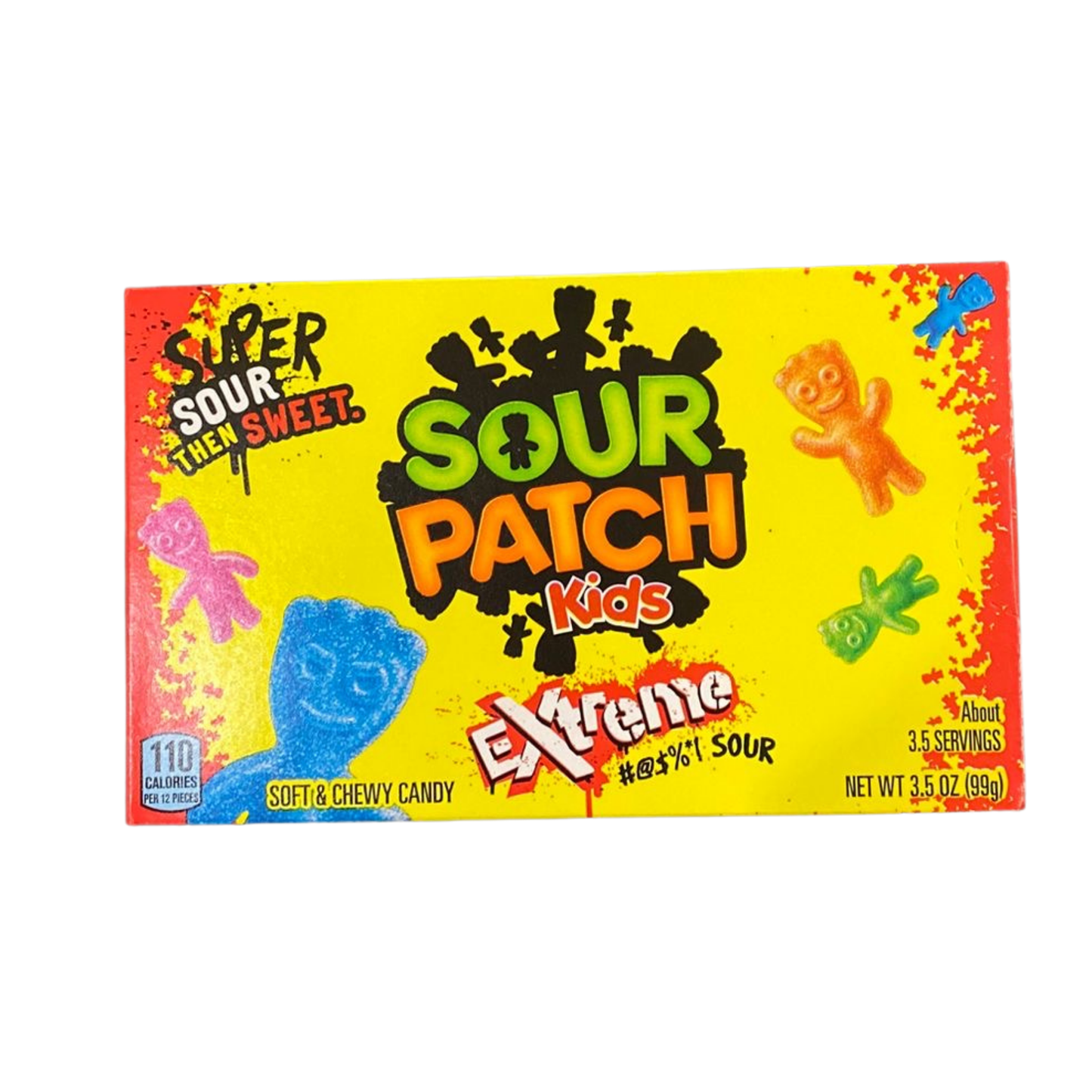 Sour Patch Kids Extreme Sour – Soft &amp; Chewy Sweets (99g Box) x2