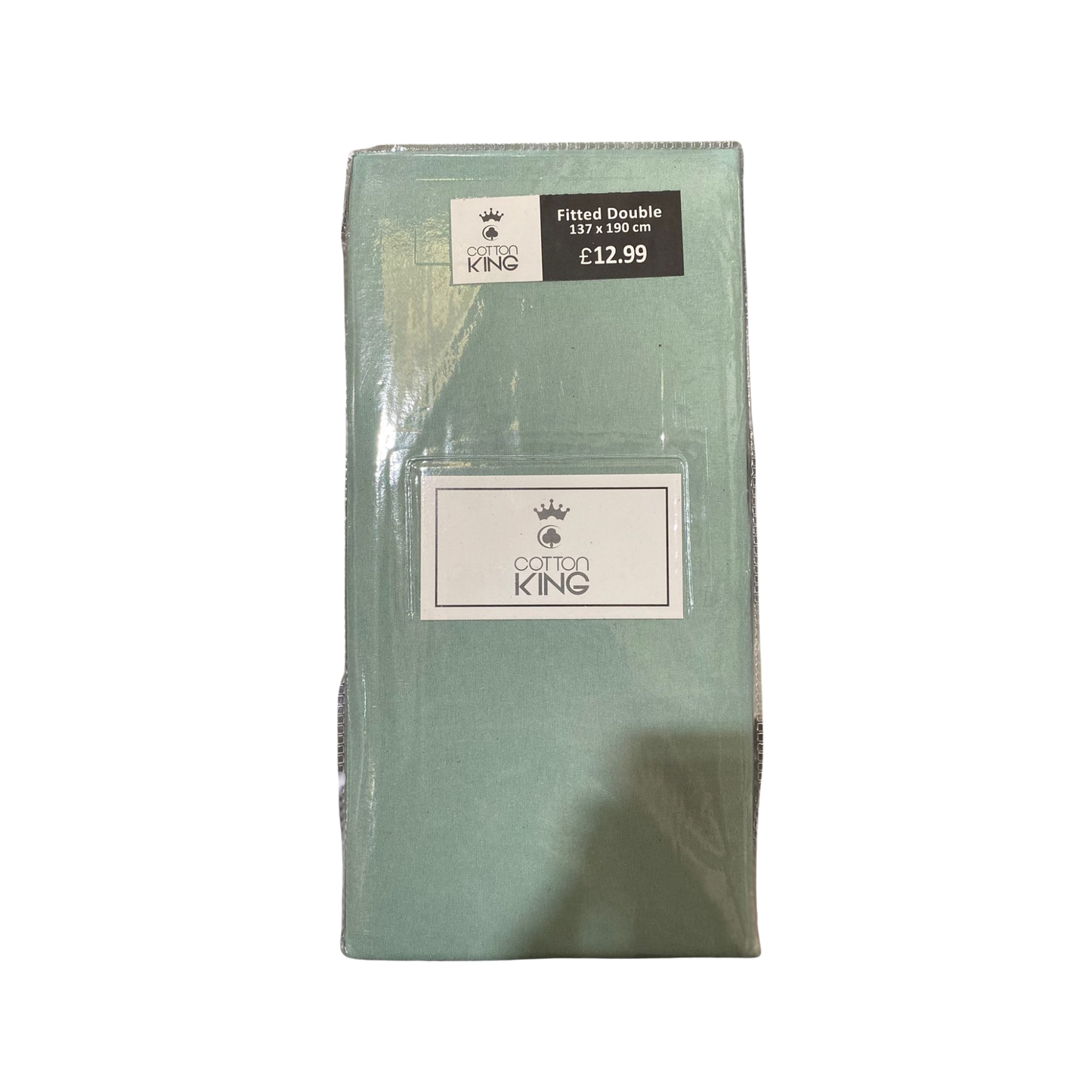 Cotton King Double Size Fitted Sheets – 137x190cm, Multiple Colours